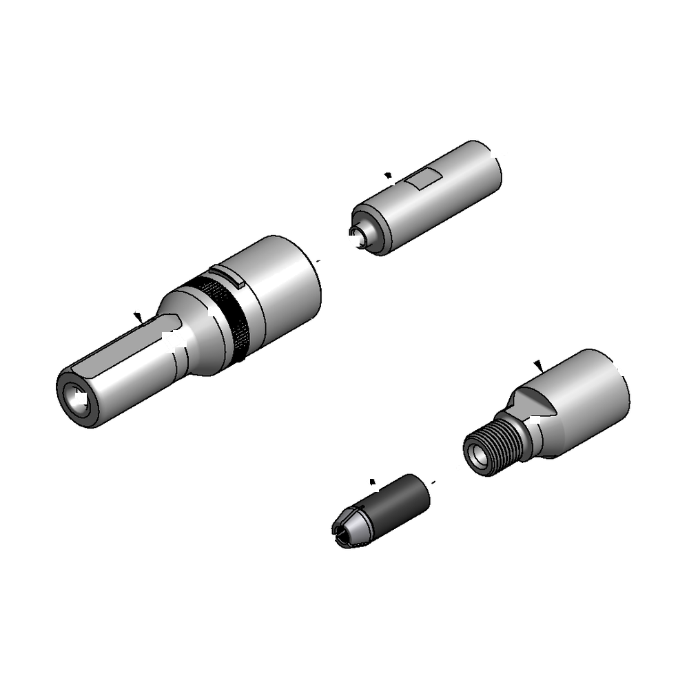 מבט מפורק מספר 2 על רכיבי ראש הסמרור Gage Bilt LGP07-755-23 - Exploded component view 2 of Gage Bilt LGP07-755-23 nose assembly