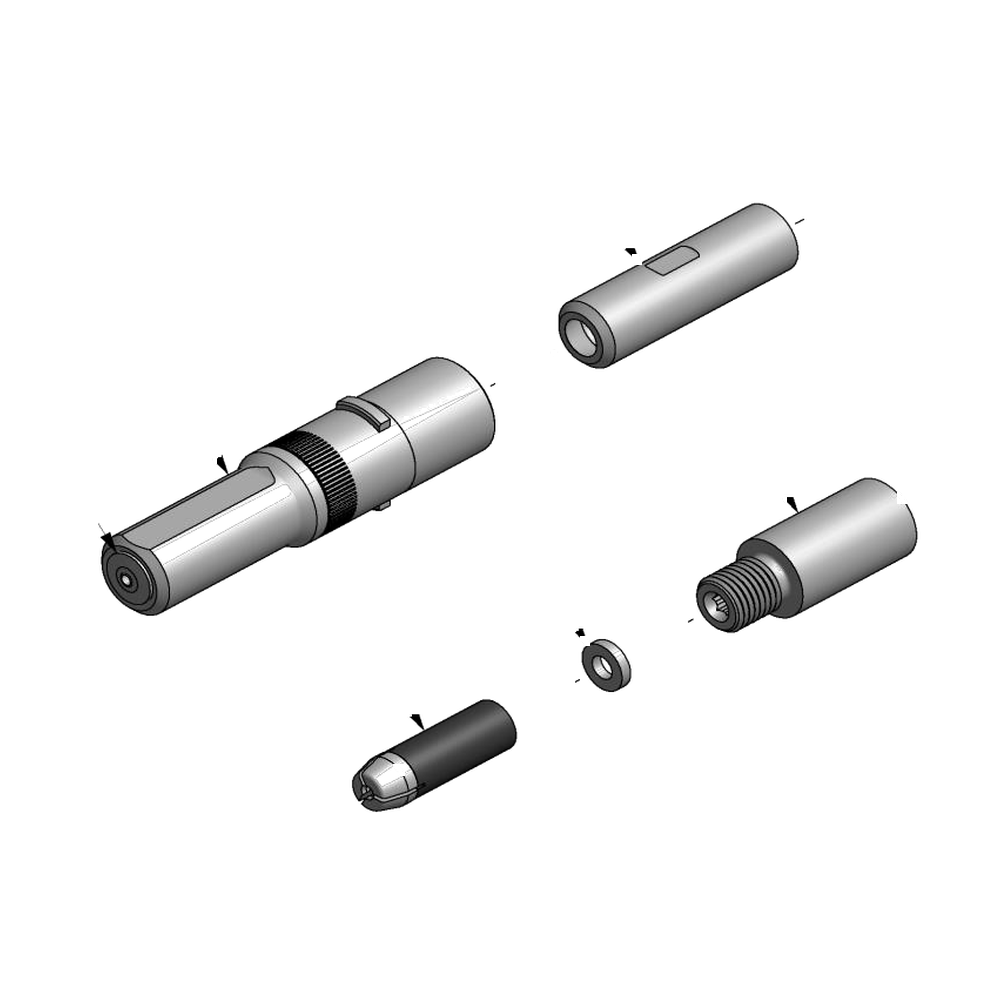מבט מפורק מספר 2 על רכיבי ראש הסמרור Gage Bilt MBC-752C-20 - Exploded component view 2 of Gage Bilt MBC-752C-20 nose assembly