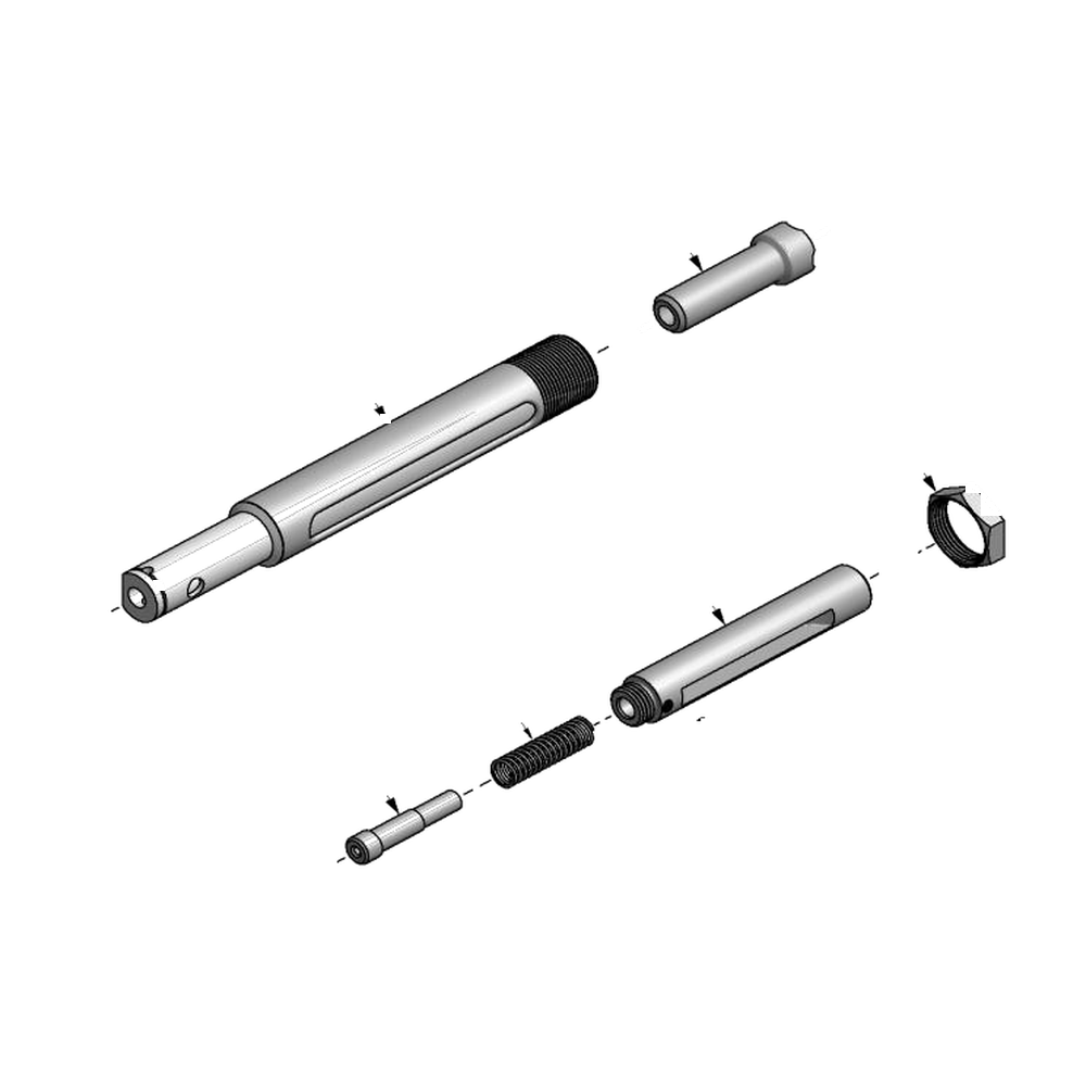 מבט מפורק מספר 2 על רכיבי ראש הסמרור Gage Bilt 3A-51-46JFS - Exploded component view 2 of Gage Bilt 3A-51-46JFS nose assembly