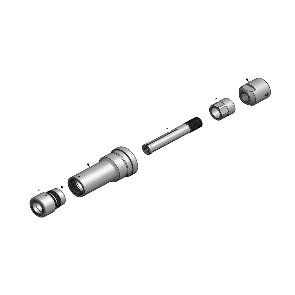 מבט מפורק מספר 4 על רכיבי ראש הסמרור Gage Bilt BOB20-3585-53 - Exploded component view 4 of Gage Bilt BOB20-3585-53 nose assembly