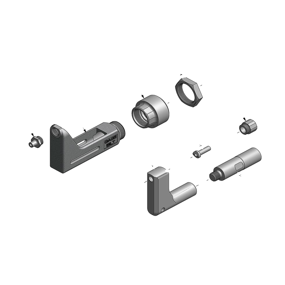 מבט מפורק מספר 2 על רכיבי ראש הסמרור Gage Bilt 4N-751A-43OS - Exploded component view 2 of Gage Bilt 4N-751A-43OS nose assembly