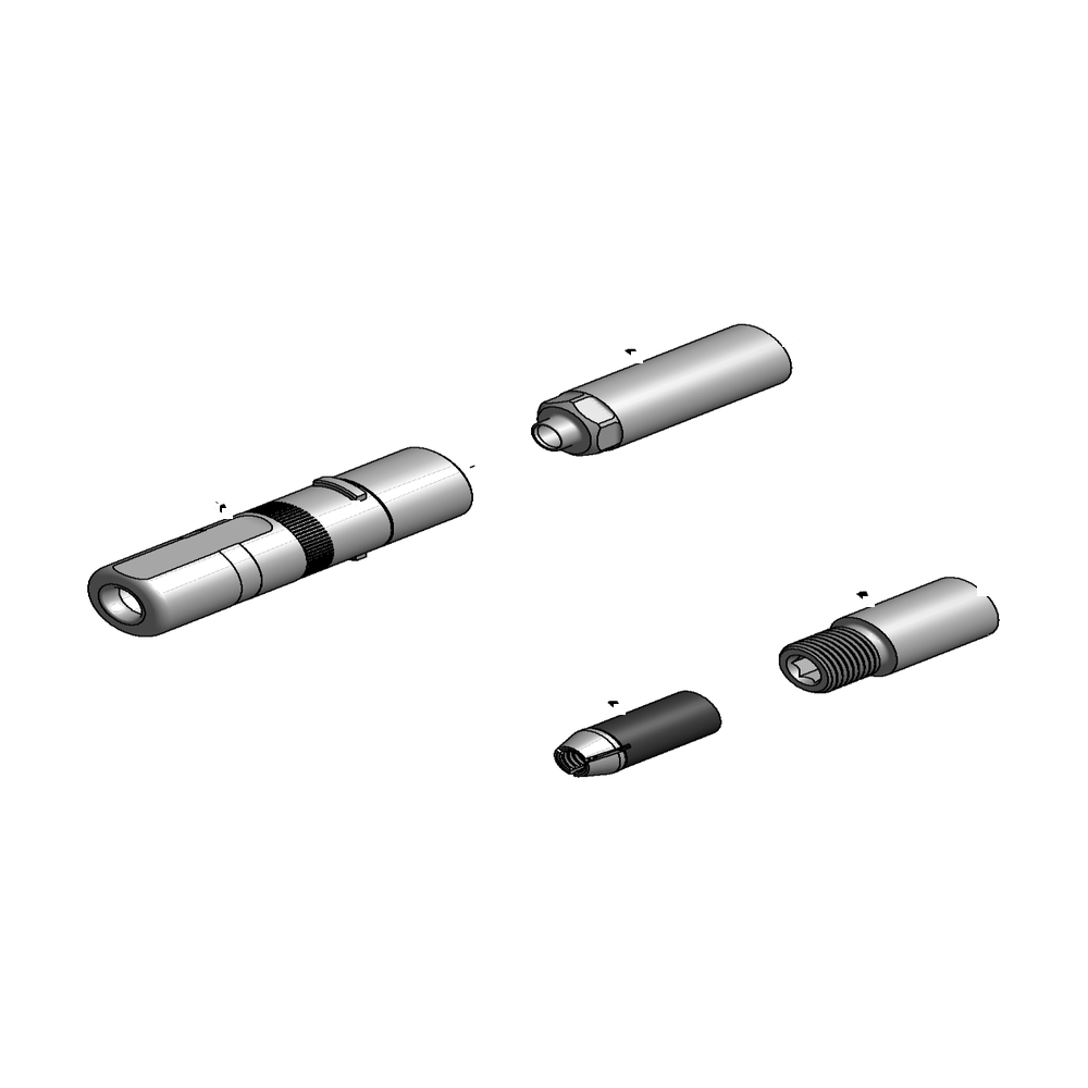 מבט מפורק מספר 2 על רכיבי ראש הסמרור Gage Bilt LGP08-2480-20 - Exploded component view 2 of Gage Bilt LGP08-2480-20 nose assembly