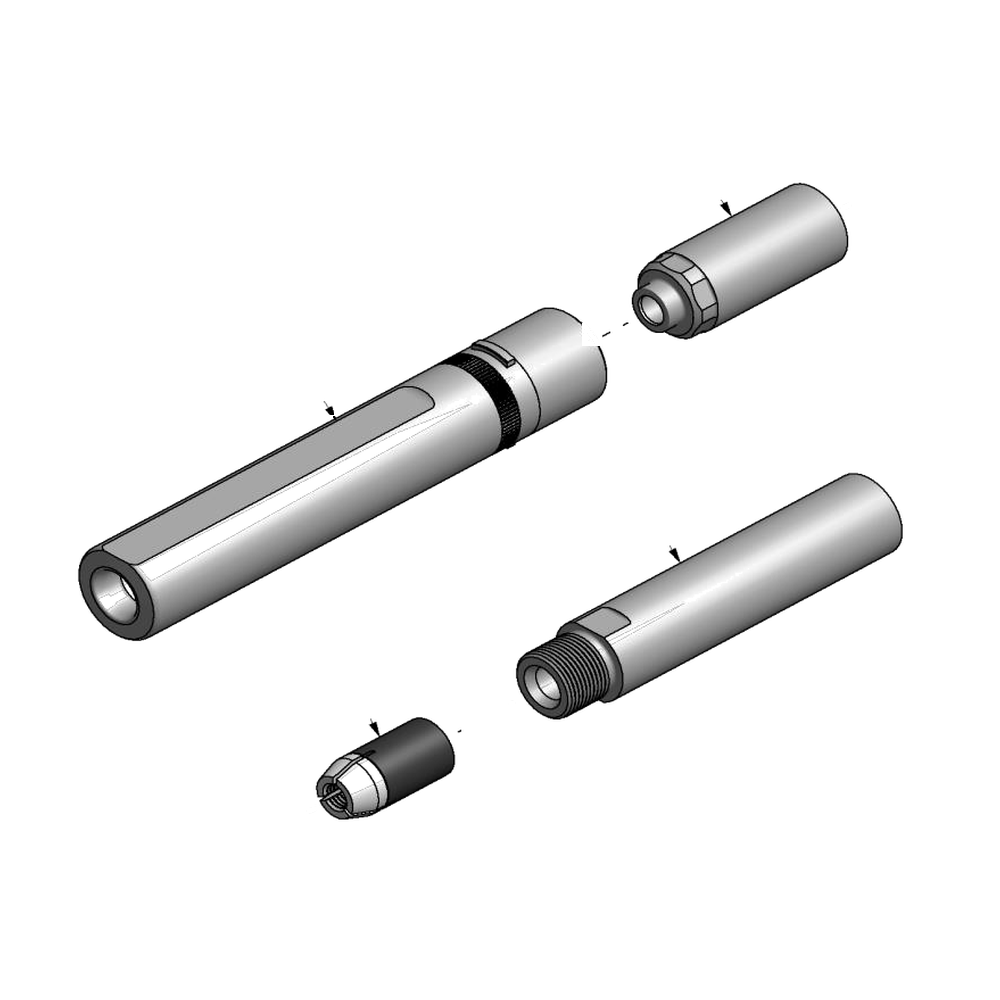מבט מפורק מספר 2 על רכיבי ראש הסמרור Gage Bilt BOM12-756A-48 - Exploded component view 2 of Gage Bilt BOM12-756A-48 nose assembly