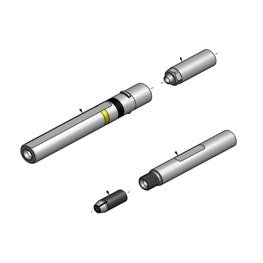 מבט מפורק מספר 2 על רכיבי ראש הסמרור Gage Bilt LGP08-2480-45 - Exploded component view 2 of Gage Bilt LGP08-2480-45 nose assembly