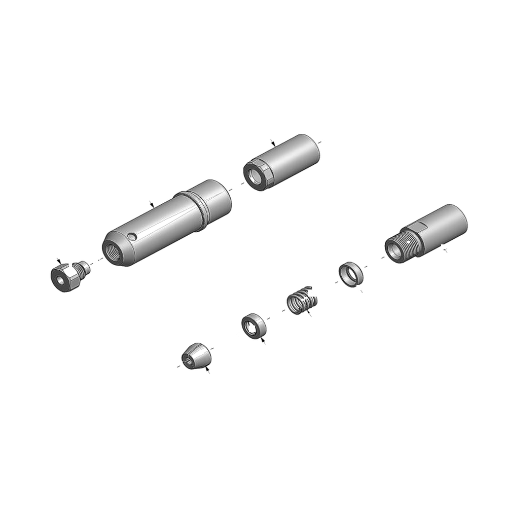 מבט מפורק מספר 2 על רכיבי ראש הסמרור Gage Bilt MGL12-353C-28 - Exploded component view 2 of Gage Bilt MGL12-353C-28 nose assembly