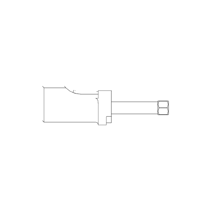 תצוגת מוצר נקייה של ראש סמרור Gage Bilt MBC-204D-27OS על רקע לבן - Clean product view of Gage Bilt MBC-204D-27OS nose assembly on a white background