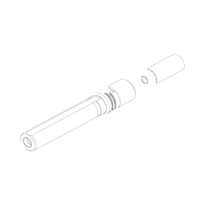 תצוגת מוצר נקייה של ראש סמרור Gage Bilt LGP-745B-48 על רקע לבן - Clean product view of Gage Bilt LGP-745B-48 nose assembly on a white background
