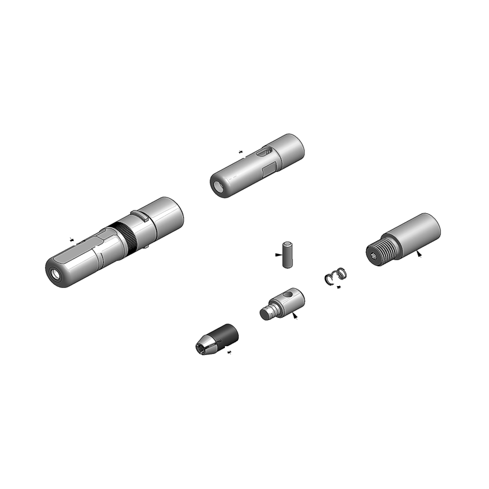 מבט מפורק מספר 2 על רכיבי ראש הסמרור Gage Bilt LGP06-713-21PI - Exploded component view 2 of Gage Bilt LGP06-713-21PI nose assembly