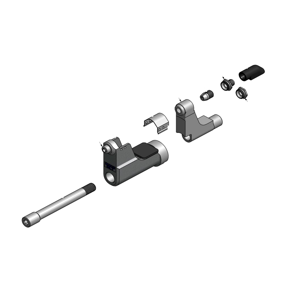 מבט מפורק מספר 2 על רכיבי ראש הסמרור Gage Bilt ASP08-206H-37OS - Exploded component view 2 of Gage Bilt ASP08-206H-37OS nose assembly