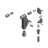 מבט מפורק מספר 2 על רכיבי ראש הסמרור Gage Bilt 08MAX-713A-58RA - Exploded component view 2 of Gage Bilt 08MAX-713A-58RA nose assembly