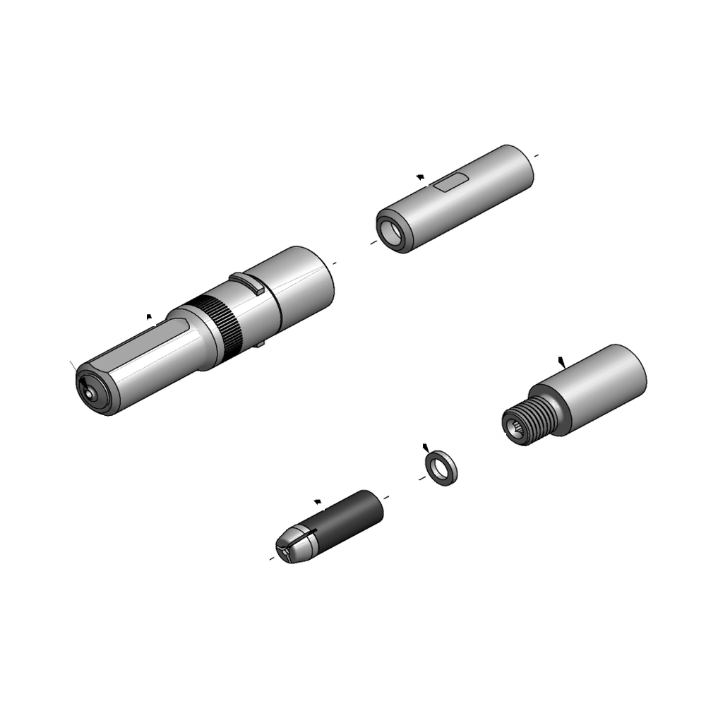 מבט מפורק מספר 2 על רכיבי ראש הסמרור Gage Bilt SMLS04-752C-20F - Exploded component view 2 of Gage Bilt SMLS04-752C-20F nose assembly