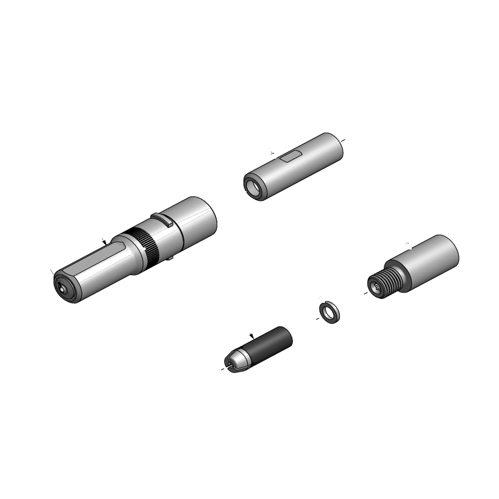 מבט מפורק מספר 2 על רכיבי ראש הסמרור Gage Bilt SMLS-752C-20 - Exploded component view 2 of Gage Bilt SMLS-752C-20 nose assembly