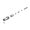 מבט מפורק מספר 2 על רכיבי ראש הסמרור Gage Bilt 456MAX-701-17 - Exploded component view 2 of Gage Bilt 456MAX-701-17 nose assembly