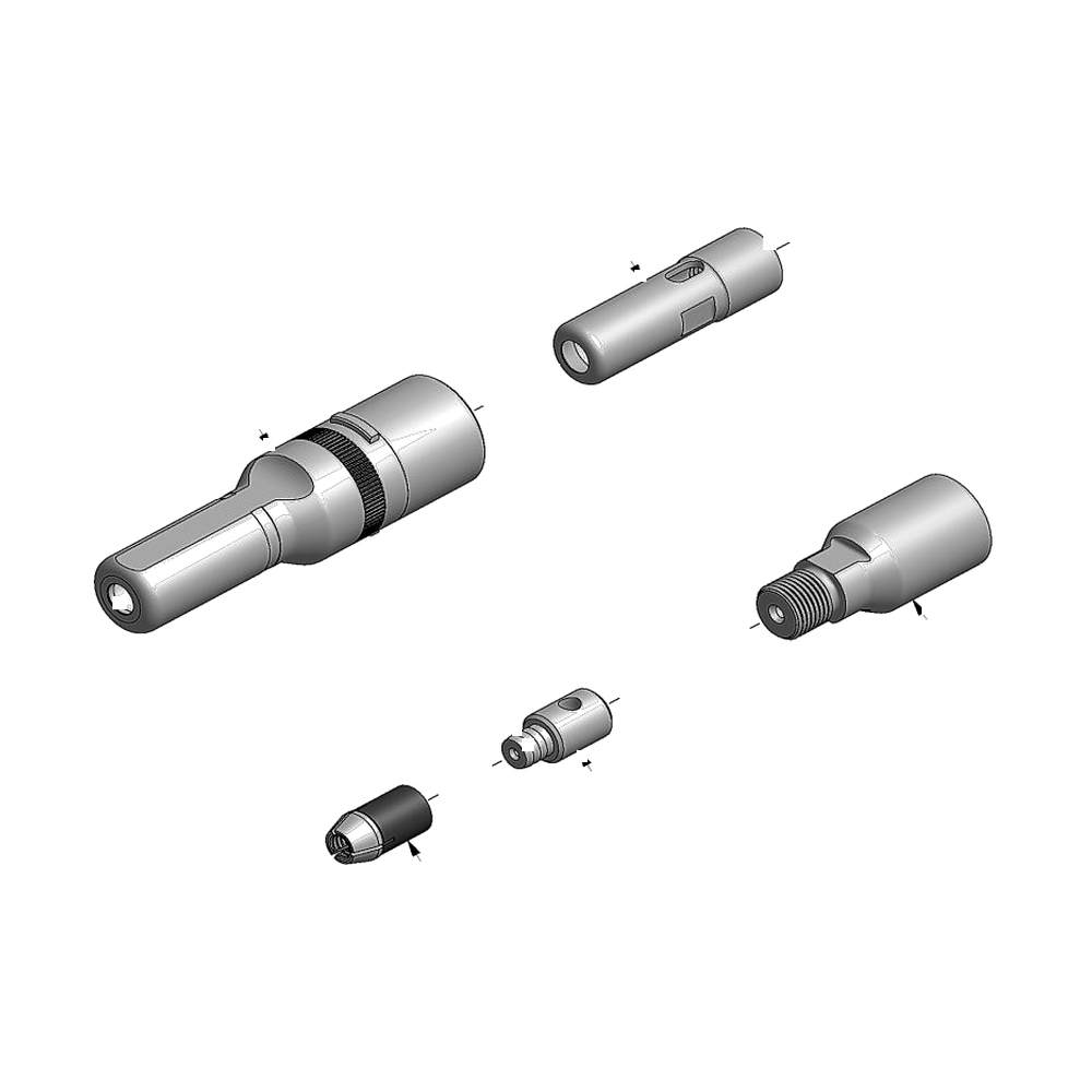 מבט מפורק מספר 2 על רכיבי ראש הסמרור Gage Bilt LGP08-745-24PI - Exploded component view 2 of Gage Bilt LGP08-745-24PI nose assembly