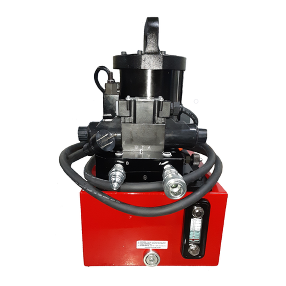 יחידת כוח הידראולית Gage Bilt GB947 במבט מוצר על רקע לבן - Gage Bilt GB947 hydraulic power unit product view on a white background
