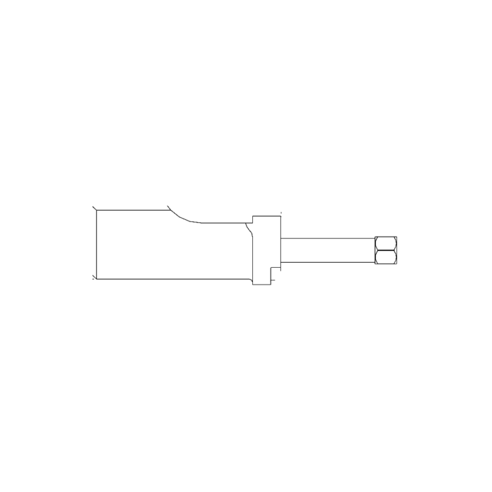 תצוגת מוצר נקייה של ראש סמרור Gage Bilt 456MAX-204B-37 על רקע לבן - Clean product view of Gage Bilt 456MAX-204B-37 nose assembly on a white background