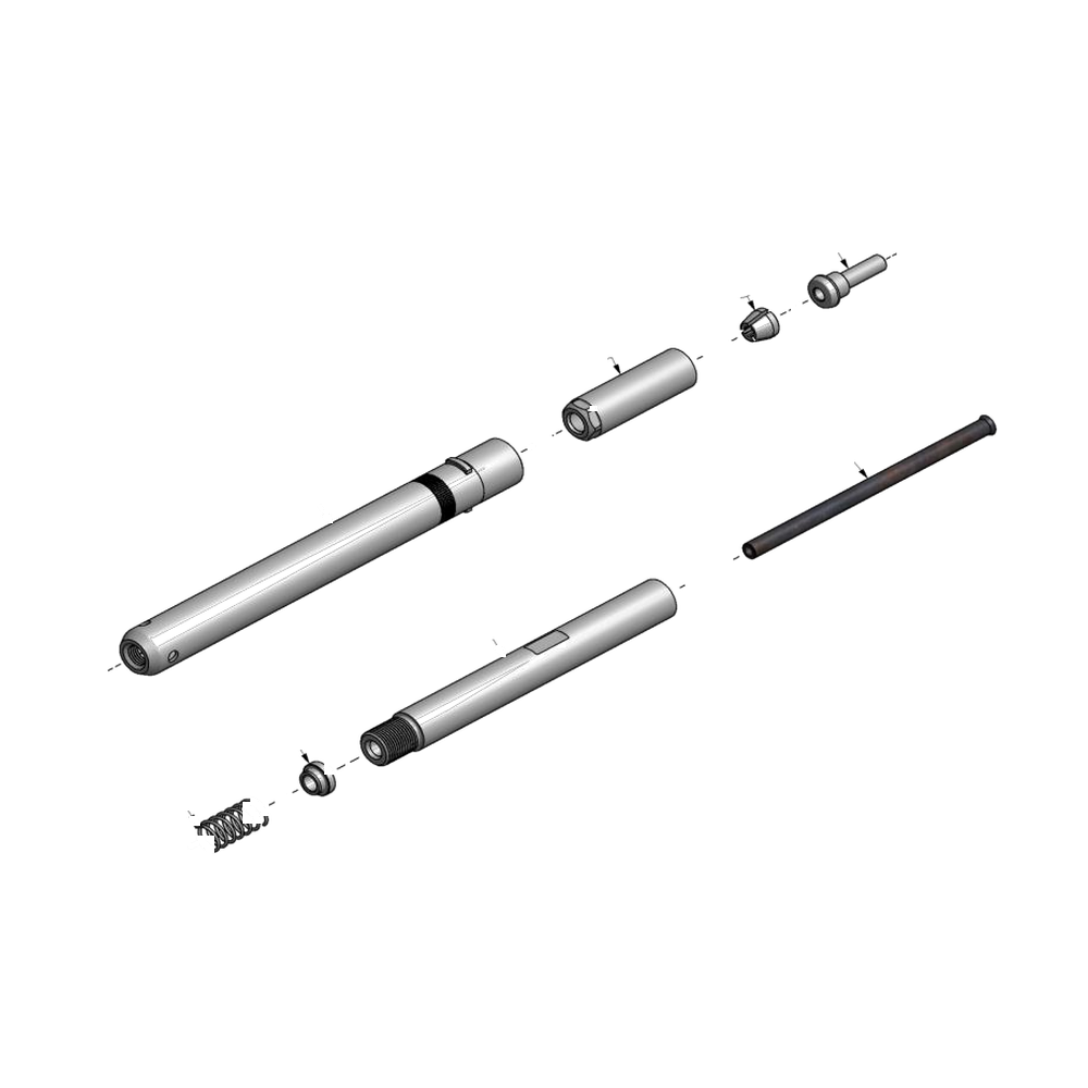 מבט מפורק מספר 2 על רכיבי ראש הסמרור Gage Bilt UAB568-713-61 - Exploded component view 2 of Gage Bilt UAB568-713-61 nose assembly