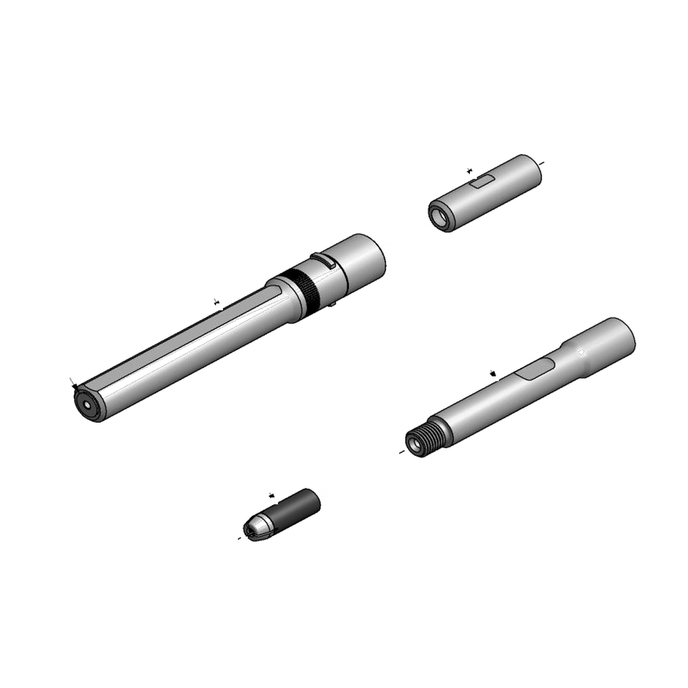 מבט מפורק מספר 2 על רכיבי ראש הסמרור Gage Bilt UBB05-752C-45F - Exploded component view 2 of Gage Bilt UBB05-752C-45F nose assembly