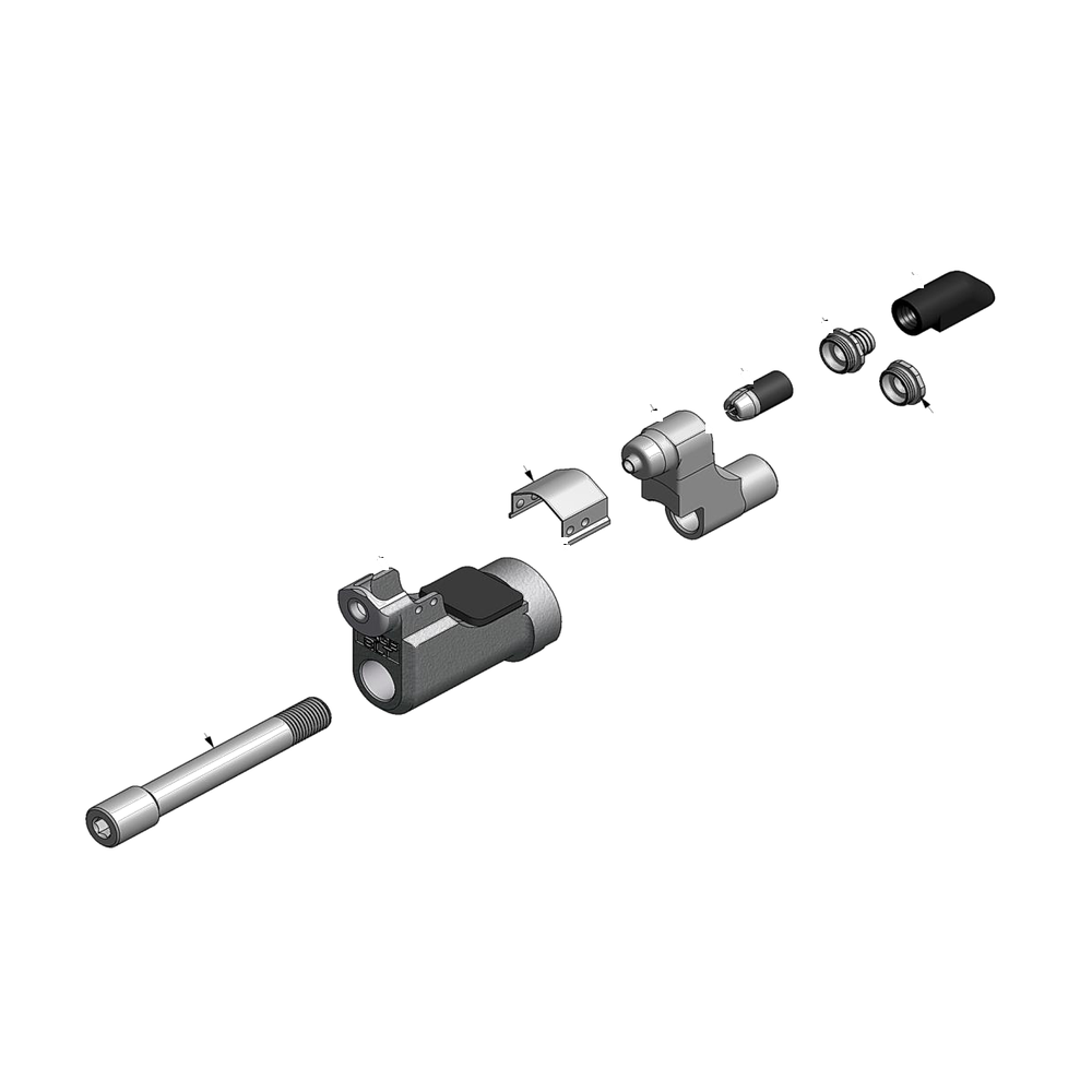 מבט מפורק מספר 2 על רכיבי ראש הסמרור Gage Bilt LGP05-206G-30OC - Exploded component view 2 of Gage Bilt LGP05-206G-30OC nose assembly