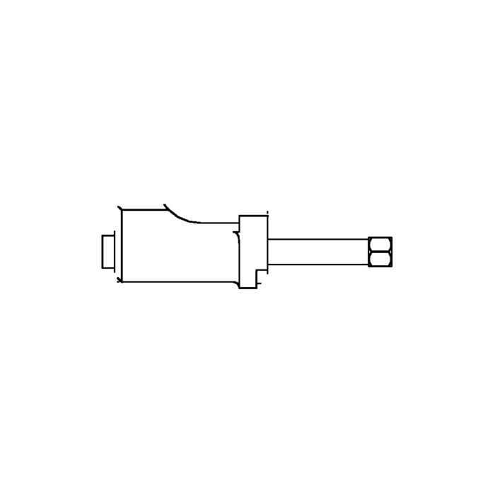 תצוגת מוצר נקייה של ראש סמרור Gage Bilt 456MAX-204B-27 על רקע לבן - Clean product view of Gage Bilt 456MAX-204B-27 nose assembly on a white background