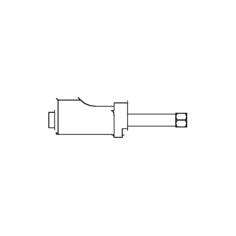 תצוגת מוצר נקייה של ראש סמרור Gage Bilt 456MAX-204B-27 על רקע לבן - Clean product view of Gage Bilt 456MAX-204B-27 nose assembly on a white background