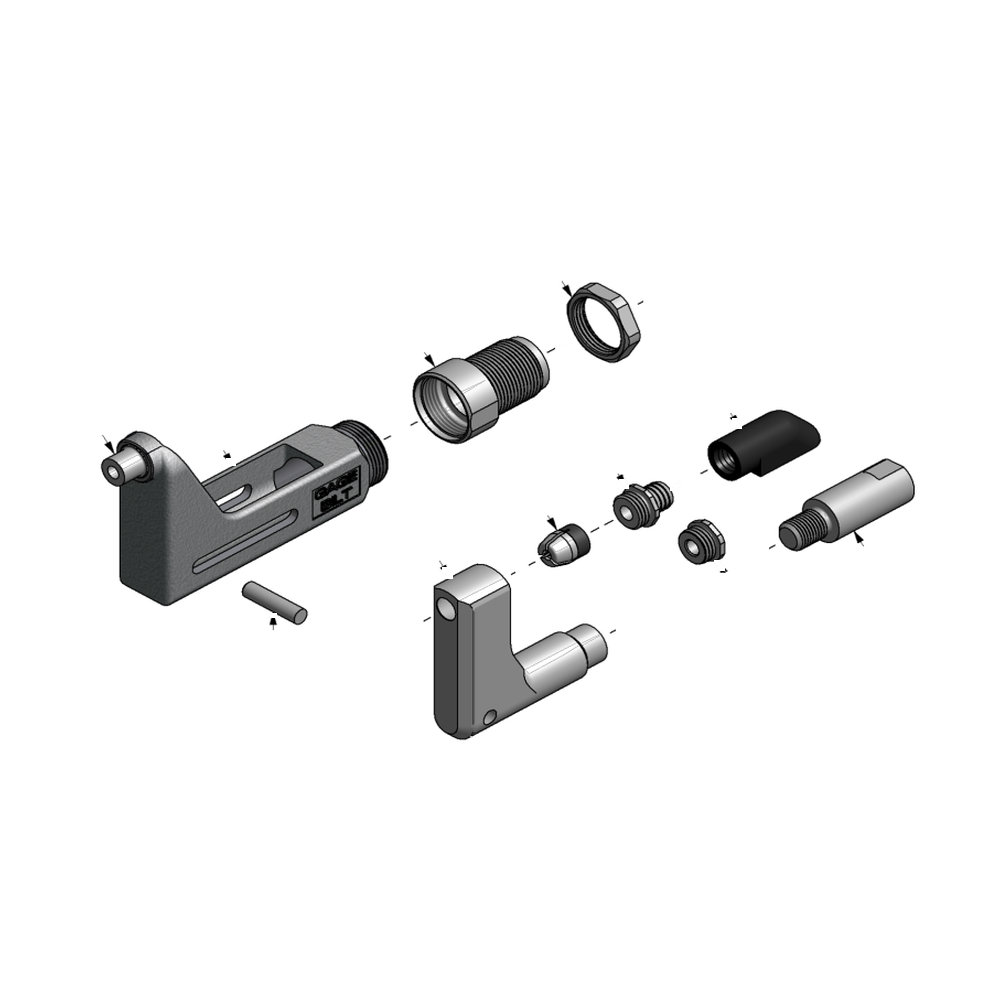 מבט מפורק מספר 2 על רכיבי ראש הסמרור Gage Bilt GS8-704-40OS - Exploded component view 2 of Gage Bilt GS8-704-40OS nose assembly