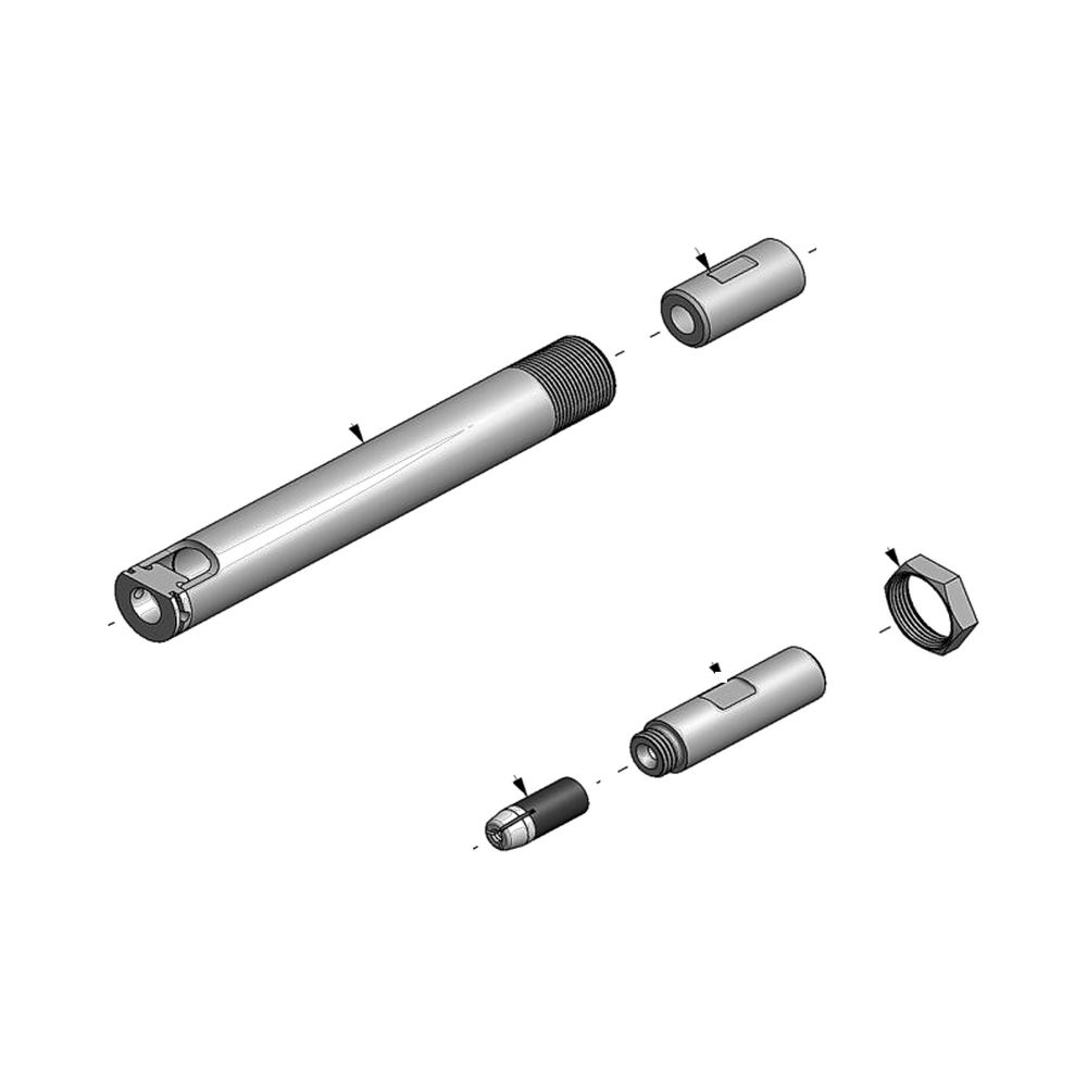 מבט מפורק מספר 2 על רכיבי ראש הסמרור Gage Bilt 4A-54-43 - Exploded component view 2 of Gage Bilt 4A-54-43 nose assembly