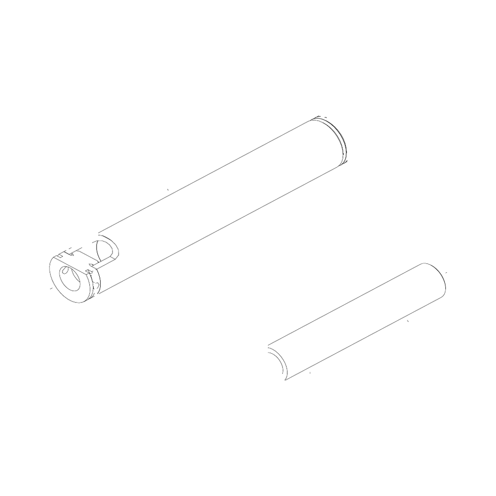 תצוגת מוצר נקייה של ראש סמרור Gage Bilt U-715B-43 על רקע לבן - Clean product view of Gage Bilt U-715B-43 nose assembly on a white background