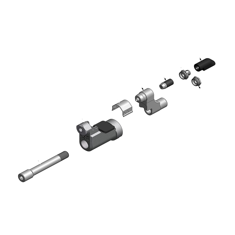מבט מפורק מספר 2 על רכיבי ראש הסמרור Gage Bilt LGP05-206G-30OS - Exploded component view 2 of Gage Bilt LGP05-206G-30OS nose assembly