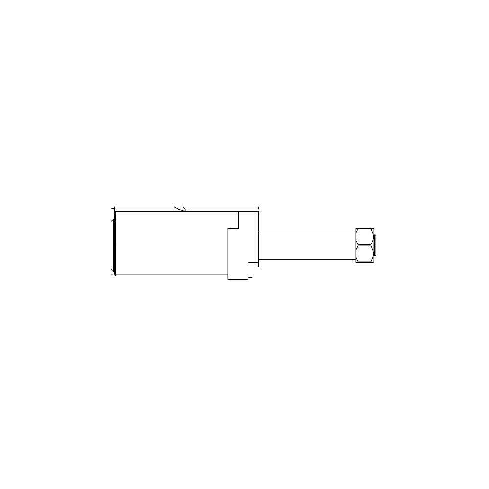 תצוגת מוצר נקייה של ראש סמרור Gage Bilt SB06-08-205-35 על רקע לבן - Clean product view of Gage Bilt SB06-08-205-35 nose assembly on a white background