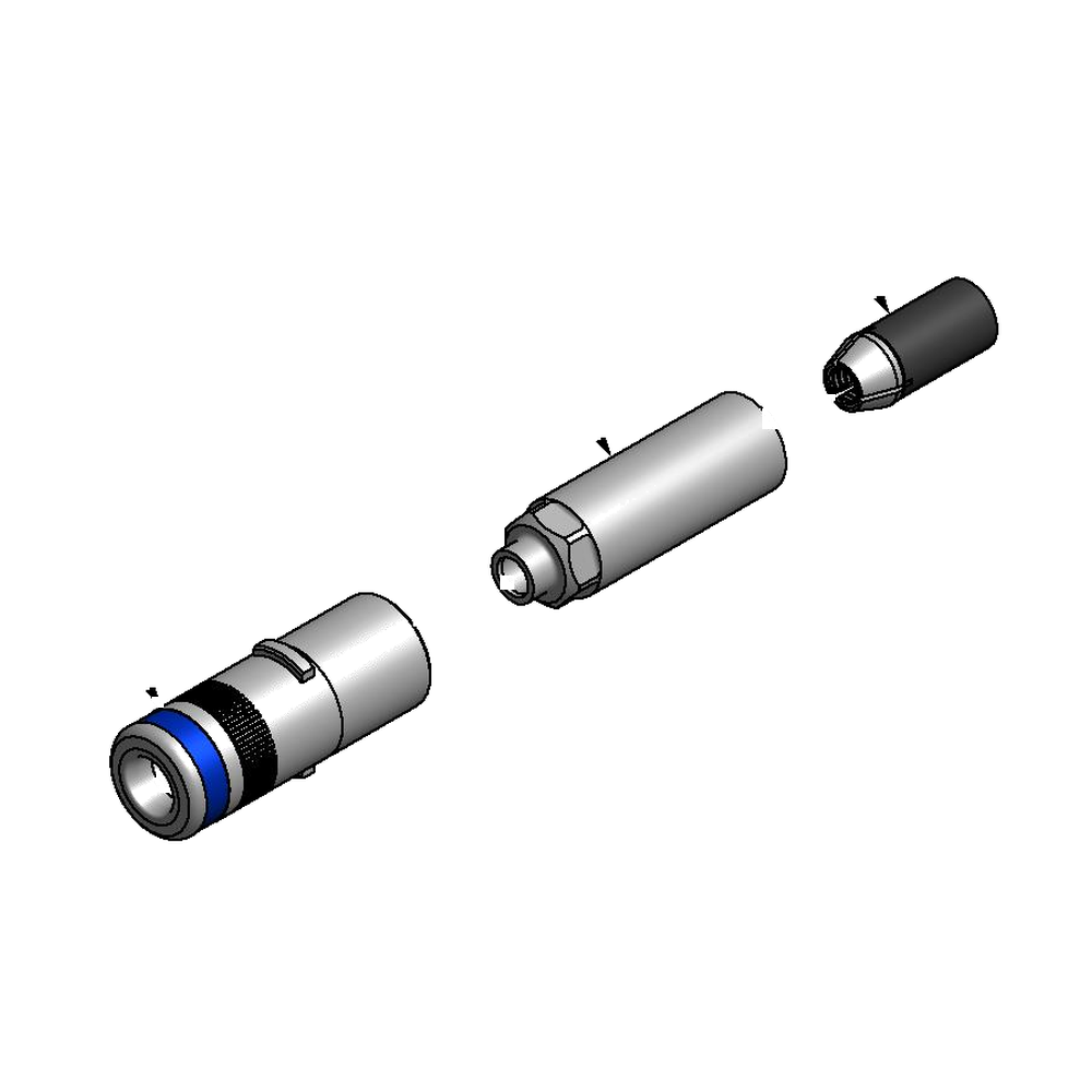 מבט מפורק מספר 2 על רכיבי ראש הסמרור Gage Bilt MGP6-730B-10 - Exploded component view 2 of Gage Bilt MGP6-730B-10 nose assembly