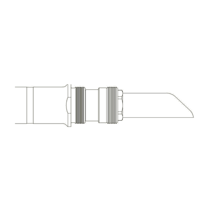 תצוגת מוצר נקייה של ראש סמרור Gage Bilt LGP05-209-11 על רקע לבן - Clean product view of Gage Bilt LGP05-209-11 nose assembly on a white background