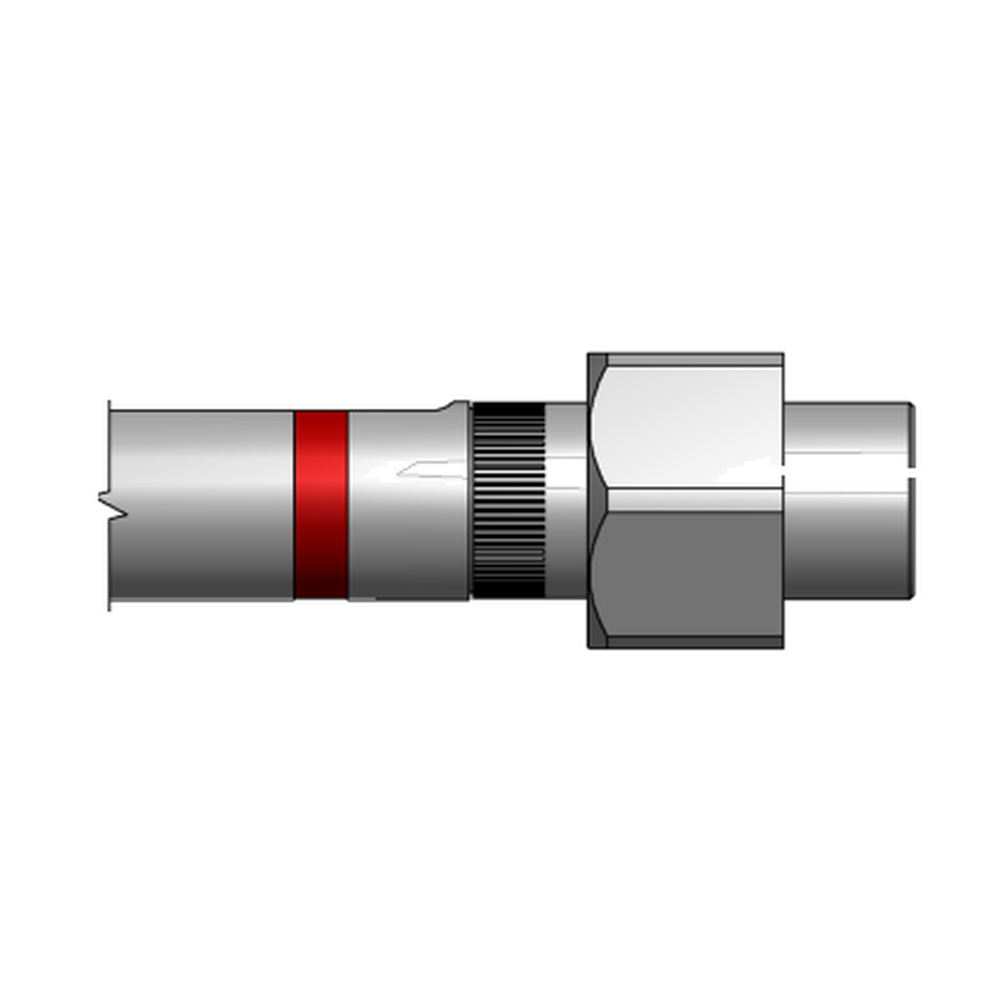 תצוגת מוצר נקייה של ראש סמרור Gage Bilt MLGP6-2480-45 על רקע לבן - Clean product view of Gage Bilt MLGP6-2480-45 nose assembly on a white background