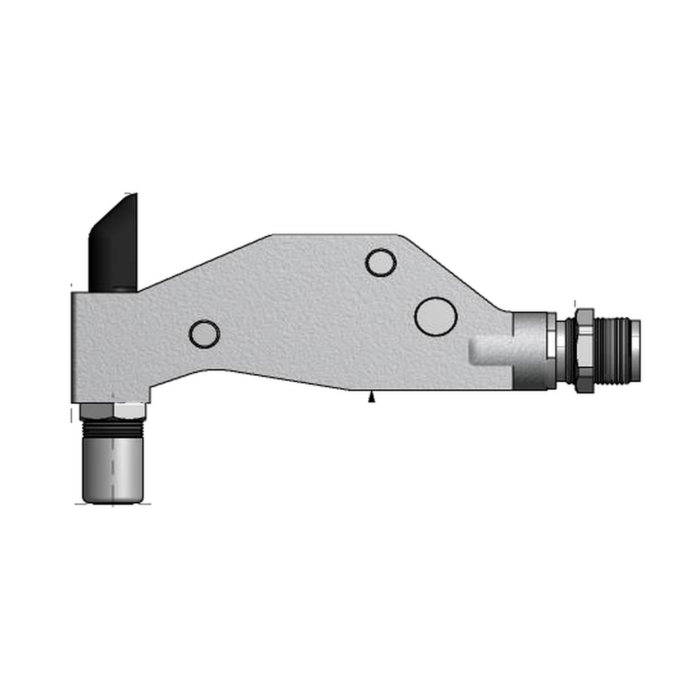 תצוגת מוצר נקייה של ראש סמרור Gage Bilt UBR06-704A-54RA על רקע לבן - Clean product view of Gage Bilt UBR06-704A-54RA nose assembly on a white background