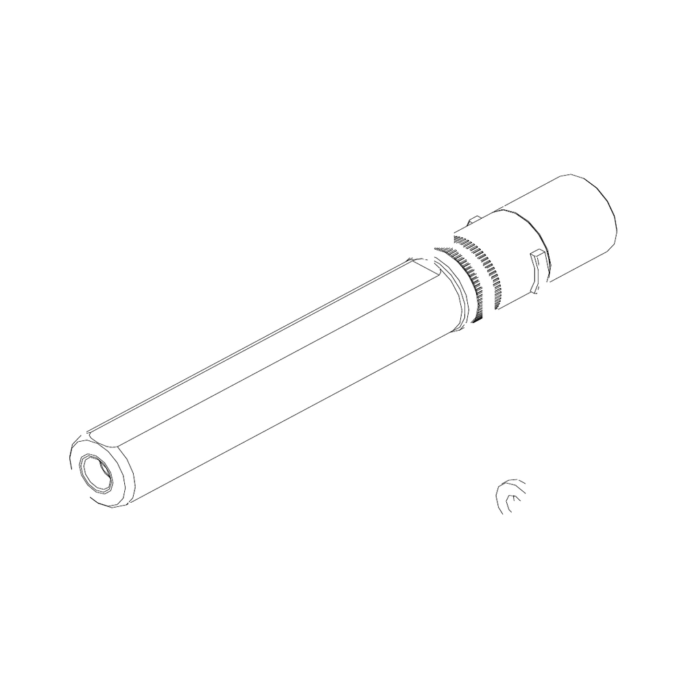 תצוגת מוצר נקייה של ראש סמרור Gage Bilt NAS-731-45 על רקע לבן - Clean product view of Gage Bilt NAS-731-45 nose assembly on a white background
