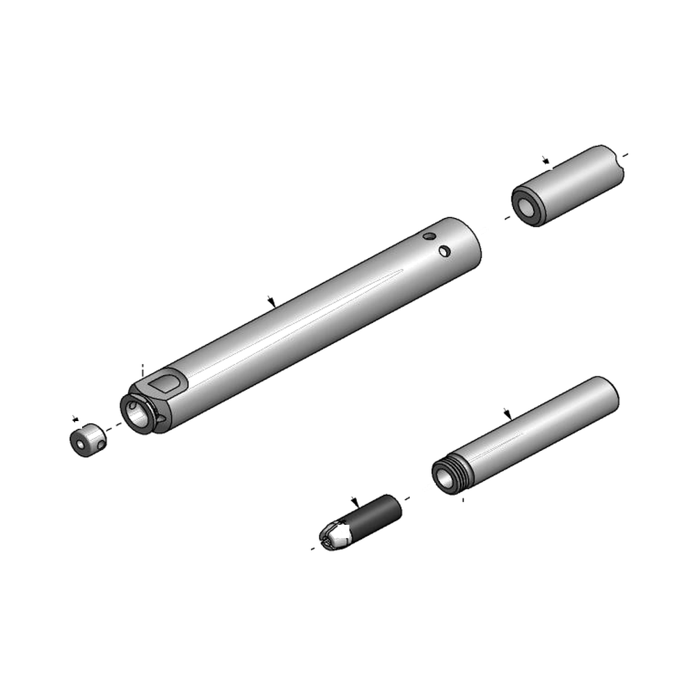 מבט מפורק מספר 2 על רכיבי ראש הסמרור Gage Bilt 6C-740B-52 - Exploded component view 2 of Gage Bilt 6C-740B-52 nose assembly