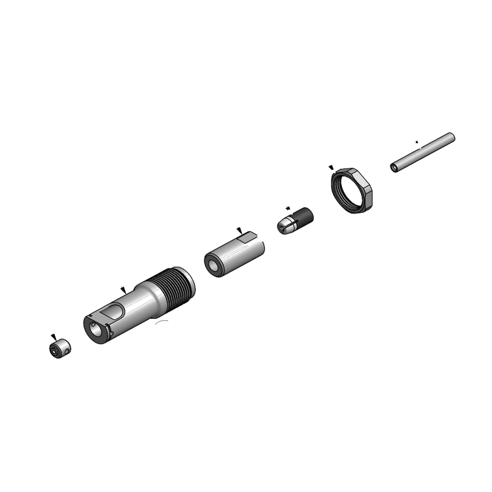מבט מפורק מספר 2 על רכיבי ראש הסמרור Gage Bilt 3C-101704-16 - Exploded component view 2 of Gage Bilt 3C-101704-16 nose assembly