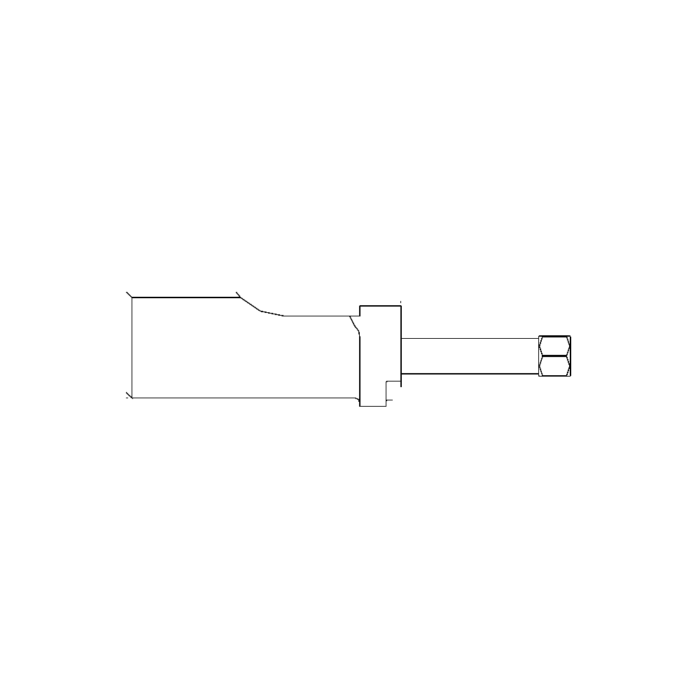 תצוגת מוצר נקייה של ראש סמרור Gage Bilt A-204C-37OS על רקע לבן - Clean product view of Gage Bilt A-204C-37OS nose assembly on a white background