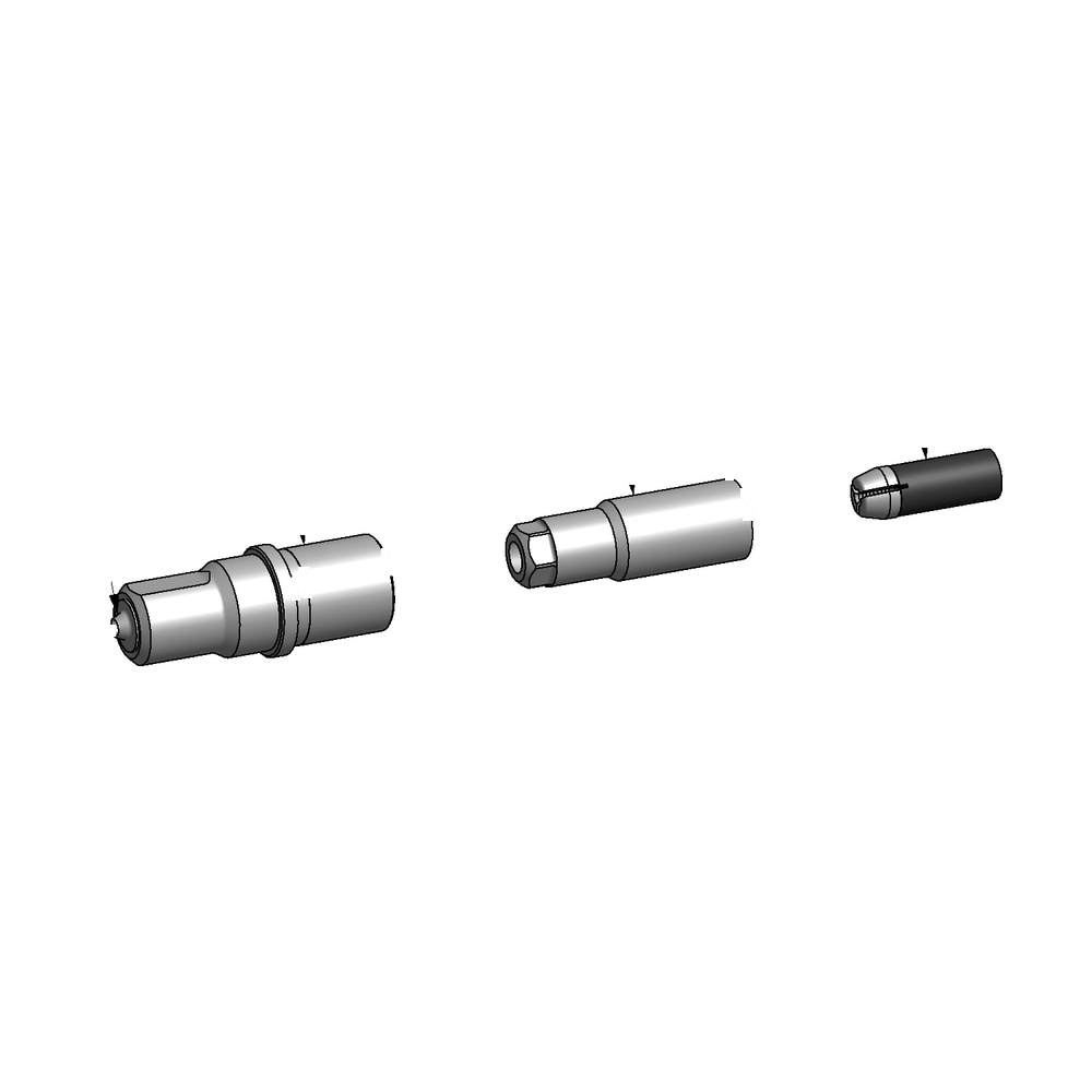 מבט מפורק מספר 2 על רכיבי ראש הסמרור Gage Bilt SB05-752B-10 - Exploded component view 2 of Gage Bilt SB05-752B-10 nose assembly