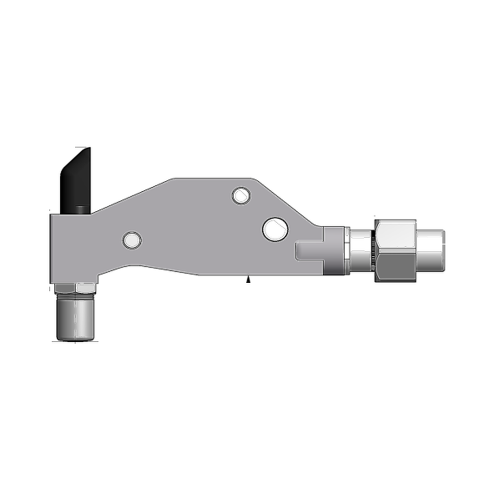 תצוגת מוצר נקייה של ראש סמרור Gage Bilt UBB04-751C-54RA על רקע לבן - Clean product view of Gage Bilt UBB04-751C-54RA nose assembly on a white background