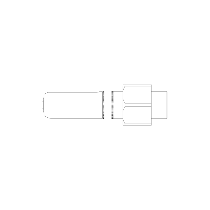 תצוגת מוצר נקייה של ראש סמרור Gage Bilt SMLS08-730-20 על רקע לבן - Clean product view of Gage Bilt SMLS08-730-20 nose assembly on a white background