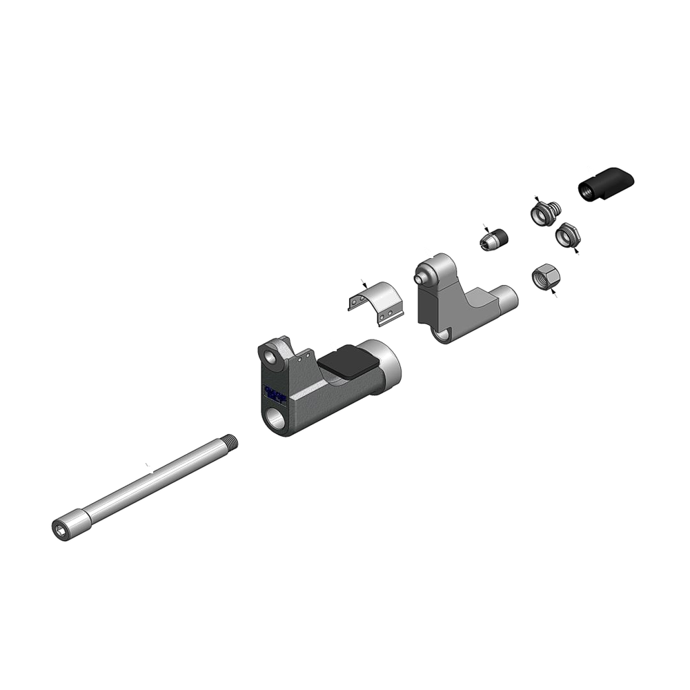 מבט מפורק מספר 2 על רכיבי ראש הסמרור Gage Bilt NAS06-204C-34OS - Exploded component view 2 of Gage Bilt NAS06-204C-34OS nose assembly