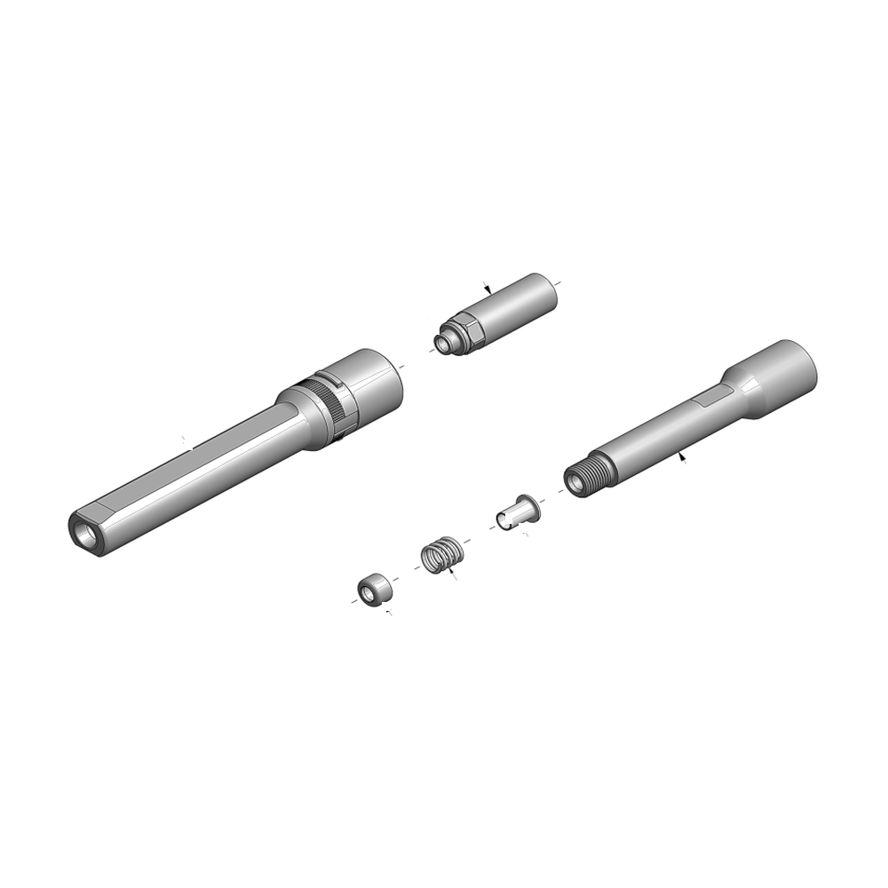 מבט מפורק מספר 2 על רכיבי ראש הסמרור Gage Bilt NAS08-353-48CN - Exploded component view 2 of Gage Bilt NAS08-353-48CN nose assembly