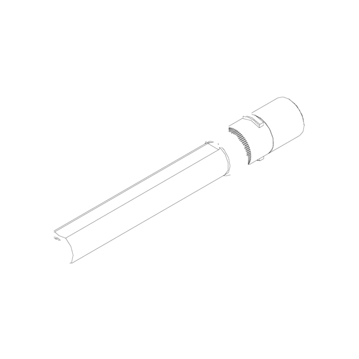 תצוגת מוצר נקייה של ראש סמרור Gage Bilt MBC-752B-45 על רקע לבן - Clean product view of Gage Bilt MBC-752B-45 nose assembly on a white background