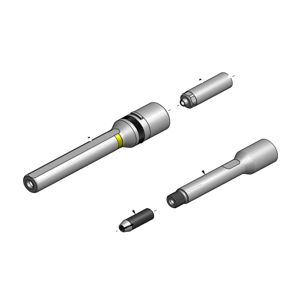 מבט מפורק מספר 2 על רכיבי ראש הסמרור Gage Bilt LGP06-2581-48 - Exploded component view 2 of Gage Bilt LGP06-2581-48 nose assembly