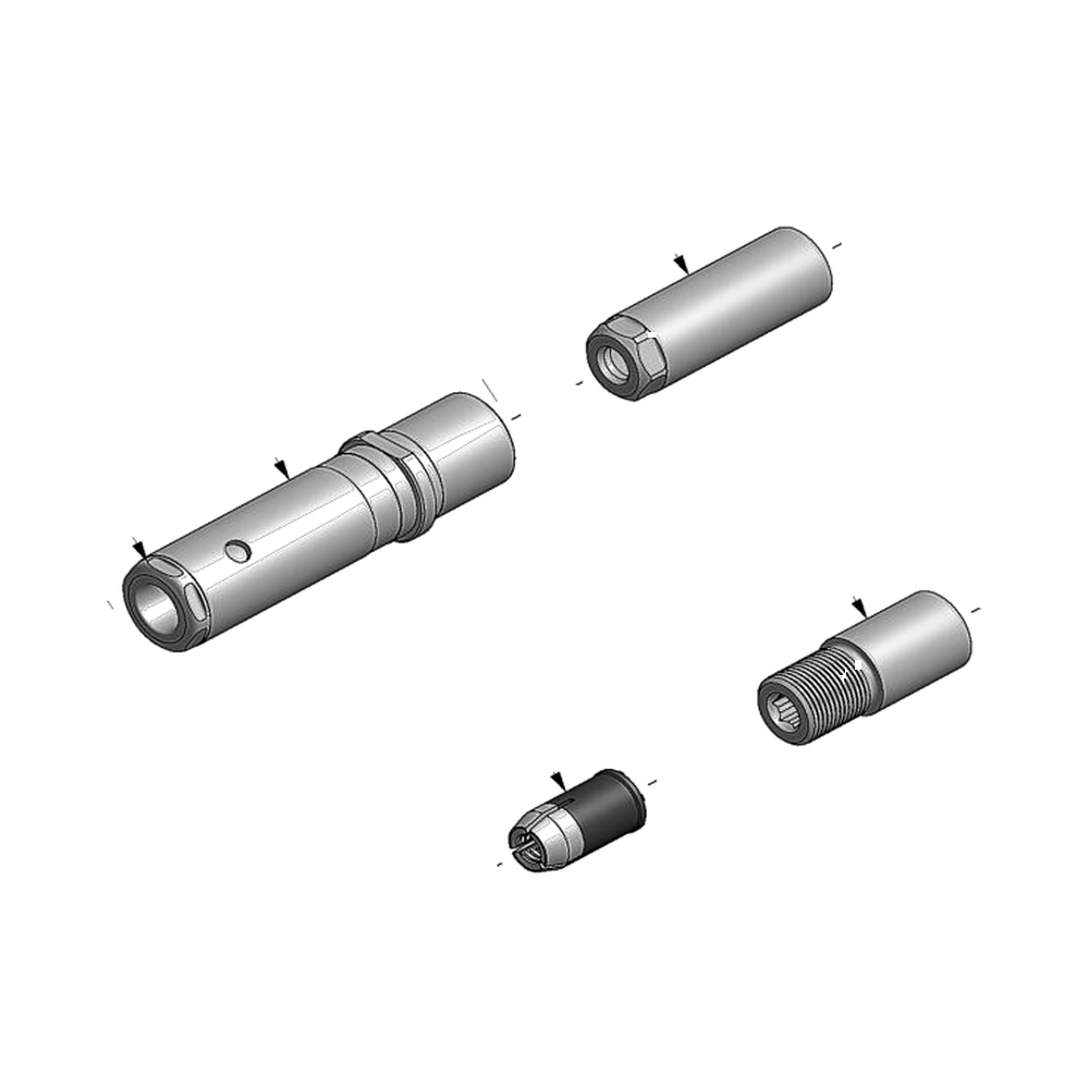 מבט מפורק מספר 2 על רכיבי ראש הסמרור Gage Bilt MG08-722-20 - Exploded component view 2 of Gage Bilt MG08-722-20 nose assembly