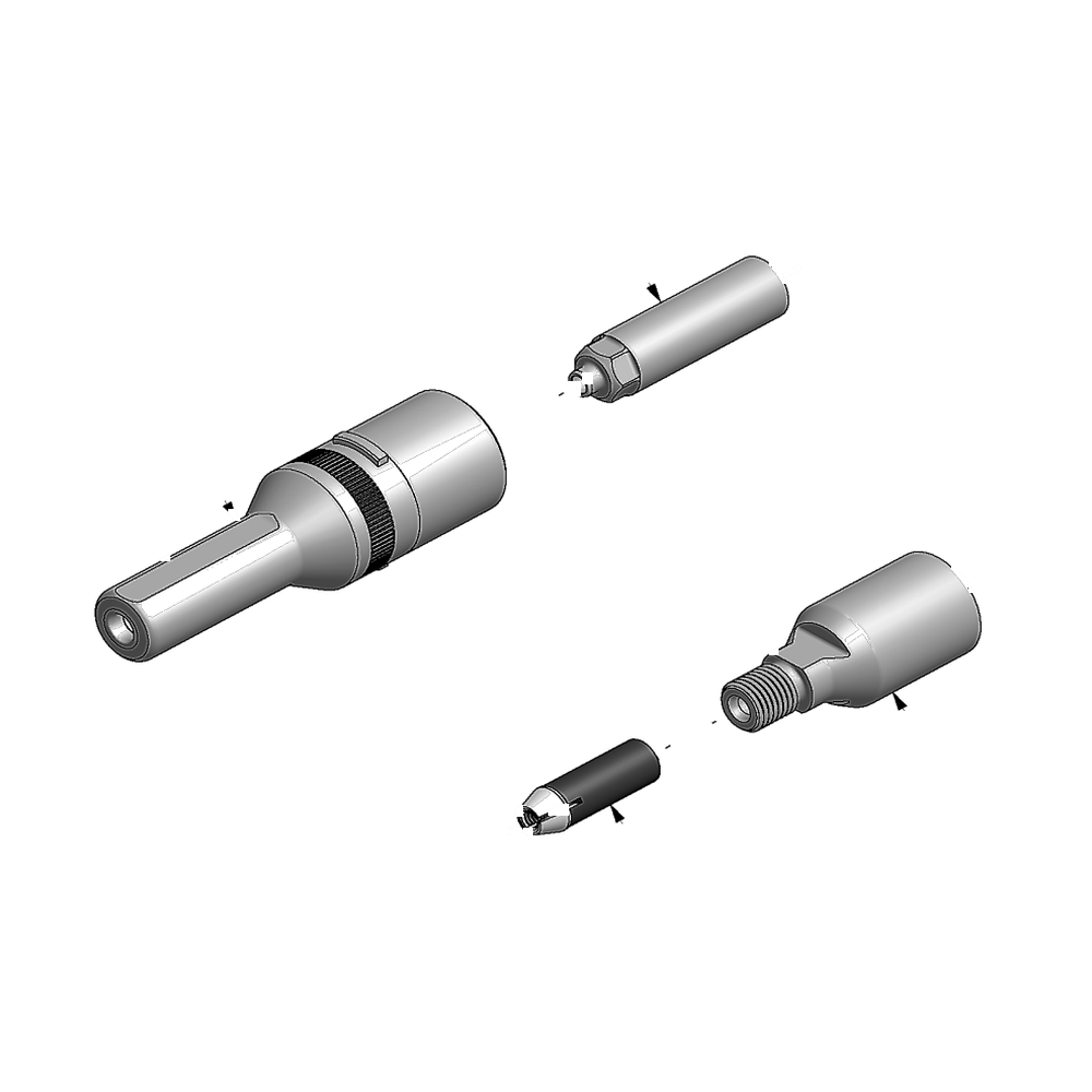 מבט מפורק מספר 2 על רכיבי ראש הסמרור Gage Bilt NAST05-2581-23 - Exploded component view 2 of Gage Bilt NAST05-2581-23 nose assembly