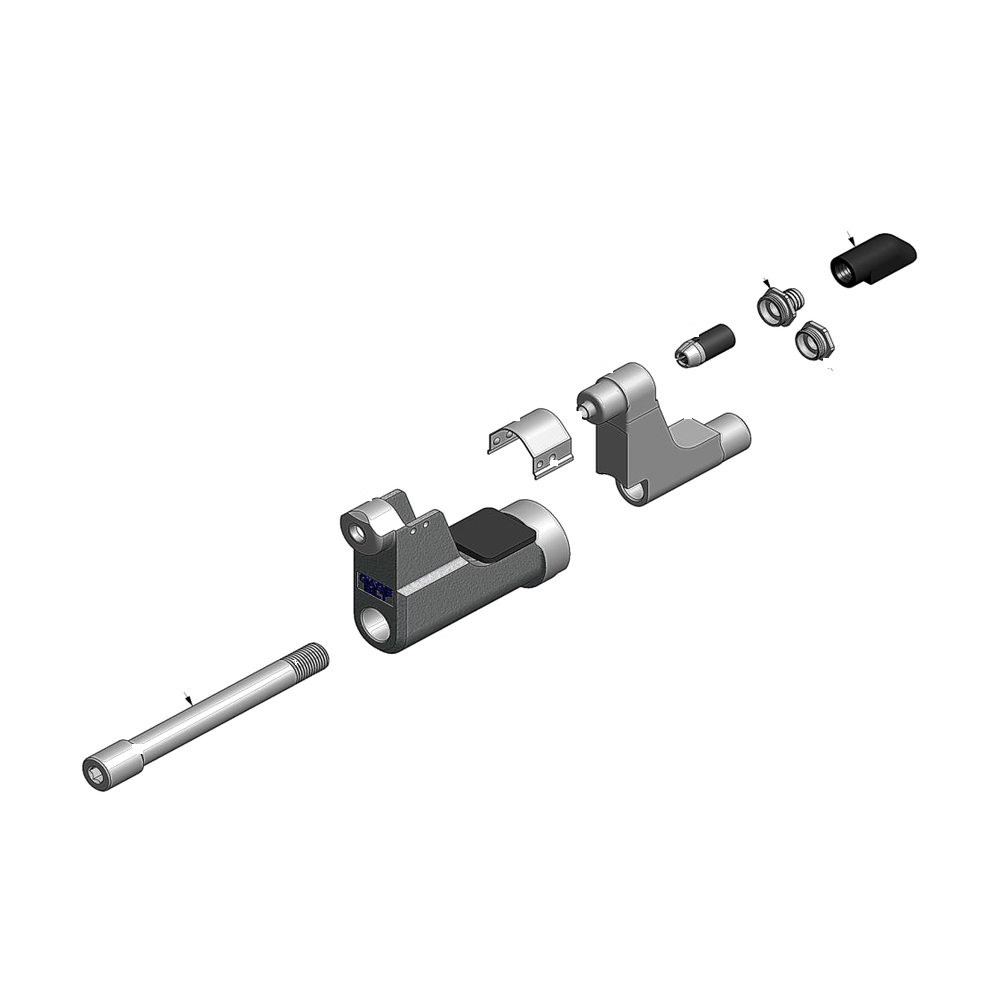 מבט מפורק מספר 2 על רכיבי ראש הסמרור Gage Bilt LGP06-206-36OS - Exploded component view 2 of Gage Bilt LGP06-206-36OS nose assembly