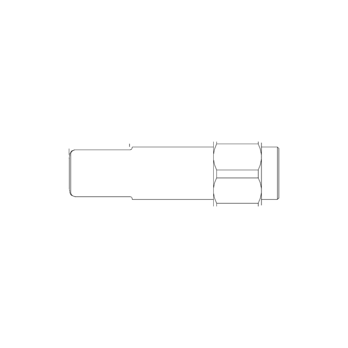 תצוגת מוצר נקייה של ראש סמרור Gage Bilt BOM10-4801A-26 על רקע לבן - Clean product view of Gage Bilt BOM10-4801A-26 nose assembly on a white background