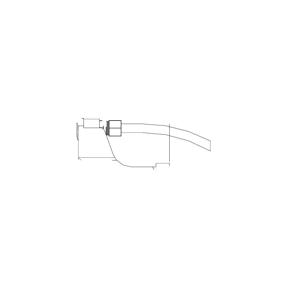 תצוגת מוצר נקייה של ראש סמרור Gage Bilt LGP206D34OT על רקע לבן - Clean product view of Gage Bilt LGP206D34OT nose assembly on a white background